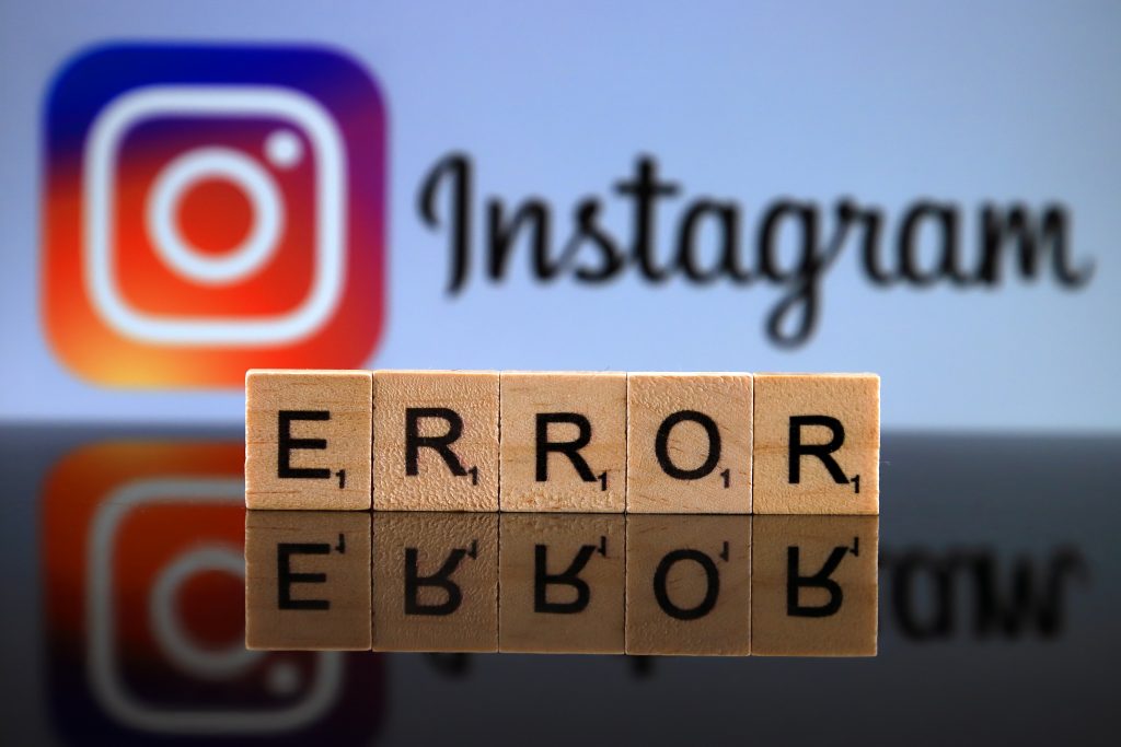 invalid parameters instagram password