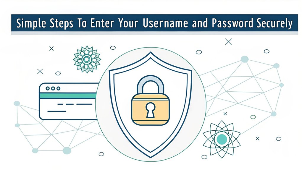 secure username and password entry