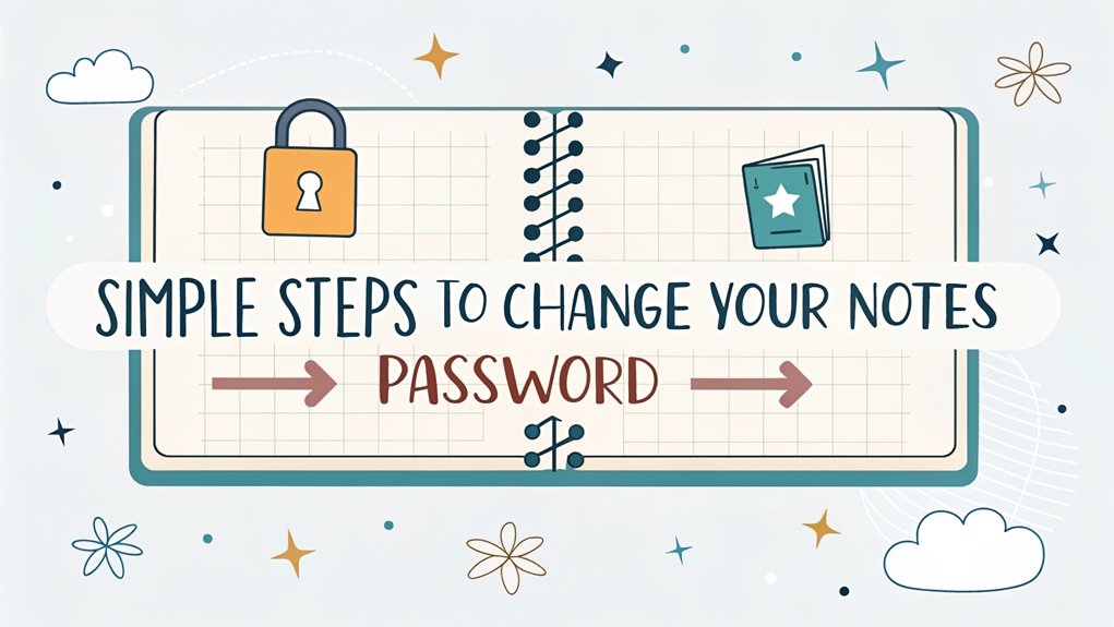 change notes password easily