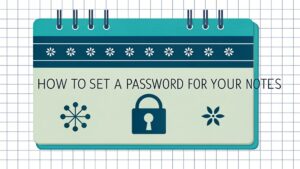 set password for notes
