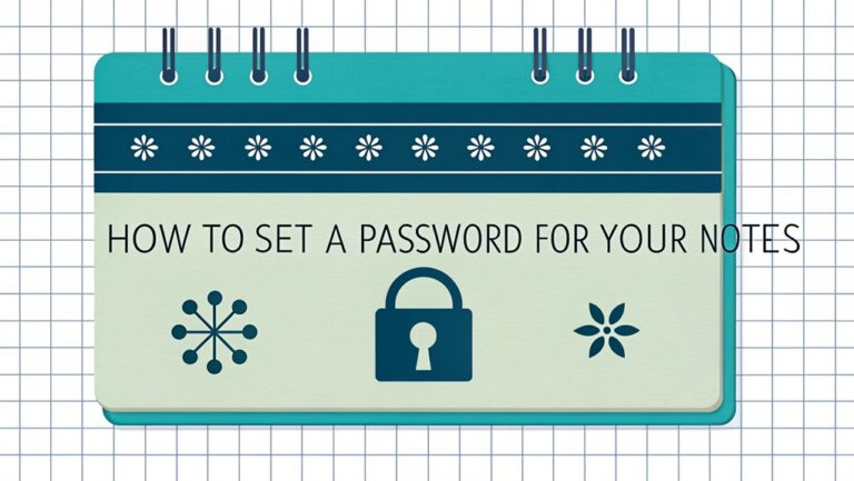 How to Set a Password for Your Notes