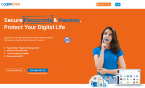 LogMeOnce Main Page